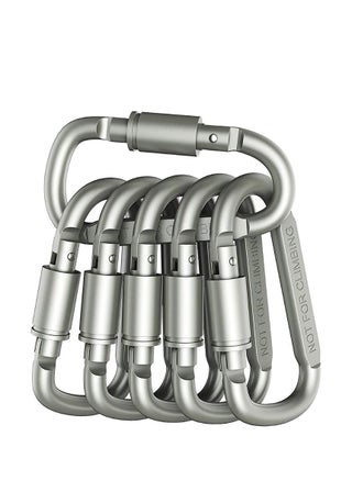 Locking Carabiner Aluminum D Ring Clip D Shape Super Durable Strong and Light Large Carabiner keyring Keychain Clip for Outdoor Camping Key Chain Gate Lock Hooks(Silver,Not for Climbing) - pzsku/Z25AD7BDAC61A86B00D6AZ/45/_/1684920164/46967f81-0901-413d-8046-57f77990e64a