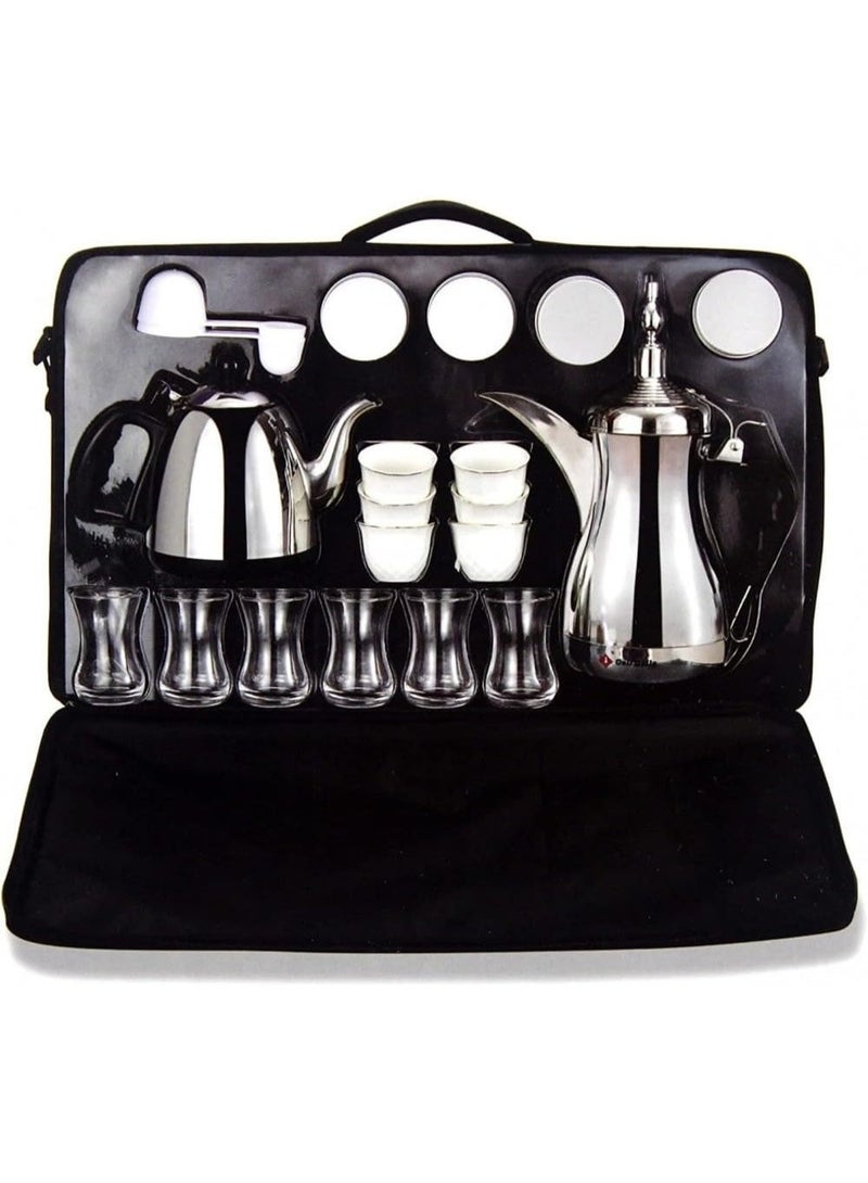 LC Gulf Dalla Electric Arabic Coffee & Tea Maker Machine with Glass and Accessories 1 Liter, GA C84845 - Image 2