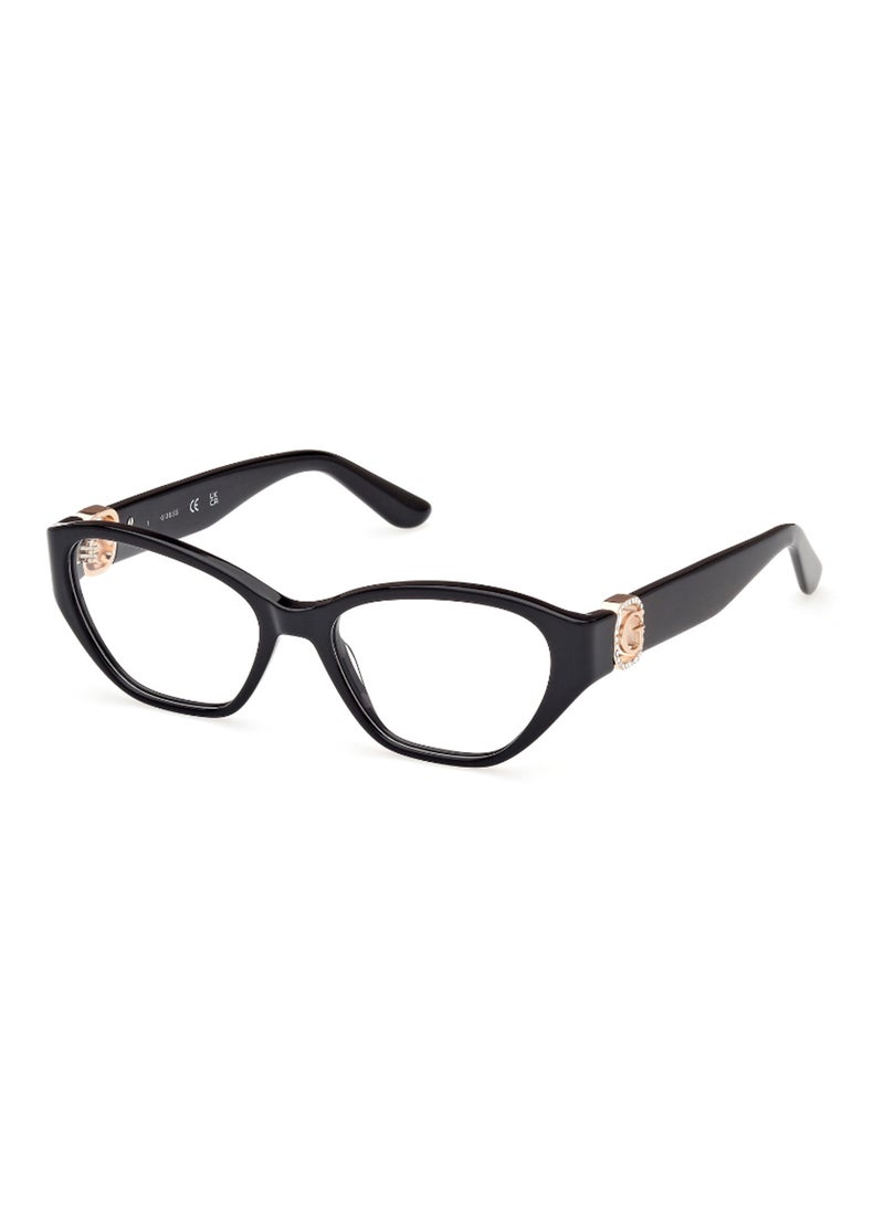 GUESS Women's Cat Eye Shape Eyeglass Frames - GU5011900551 - Lens Size: 51 Mm - Black - Image 1