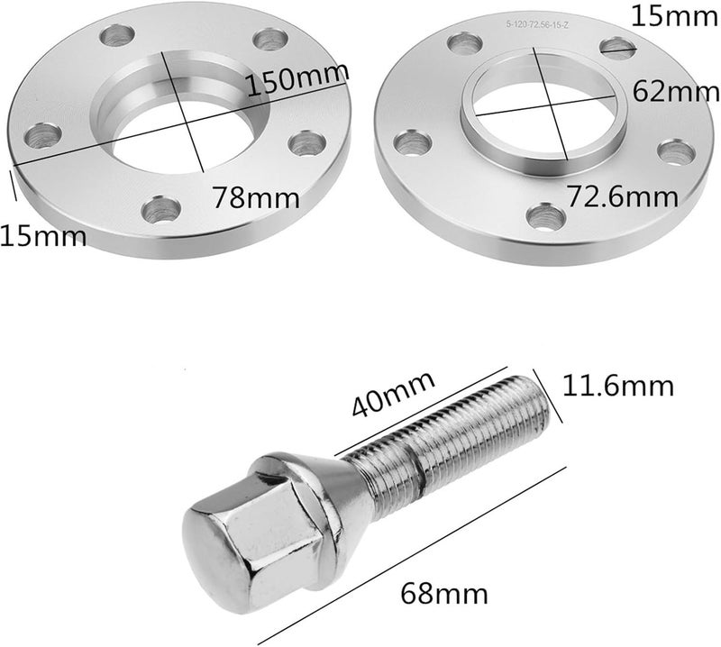 Vuzmode 15mm Wheel Spacer Adapter for BMW - Image 2