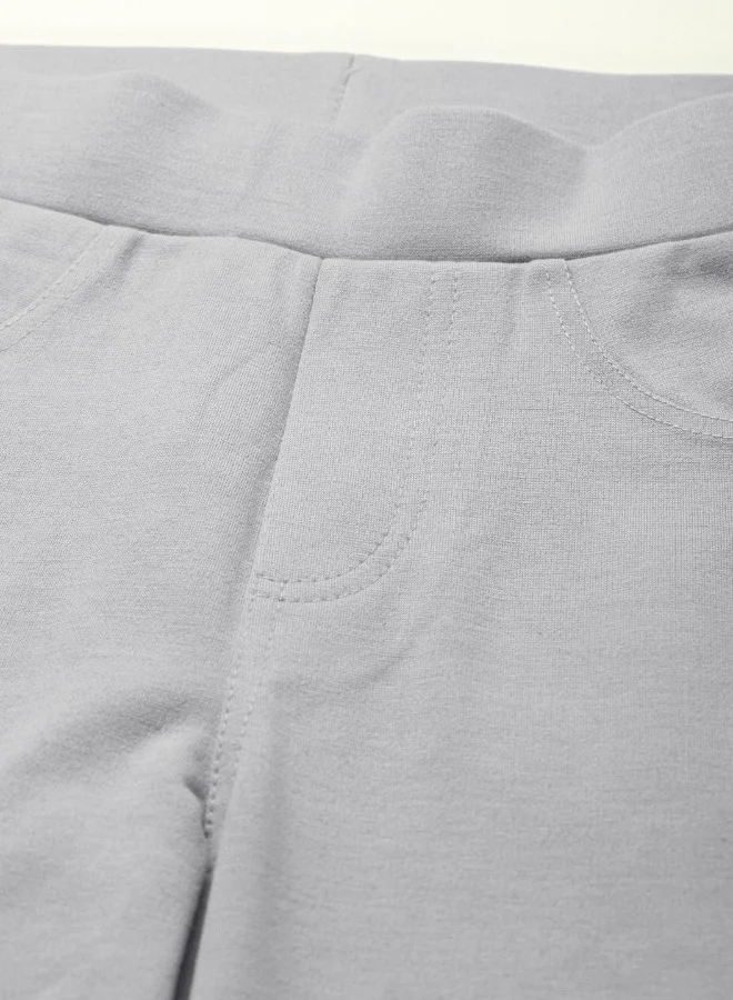 Hubberholme Grey Jeggings For Women