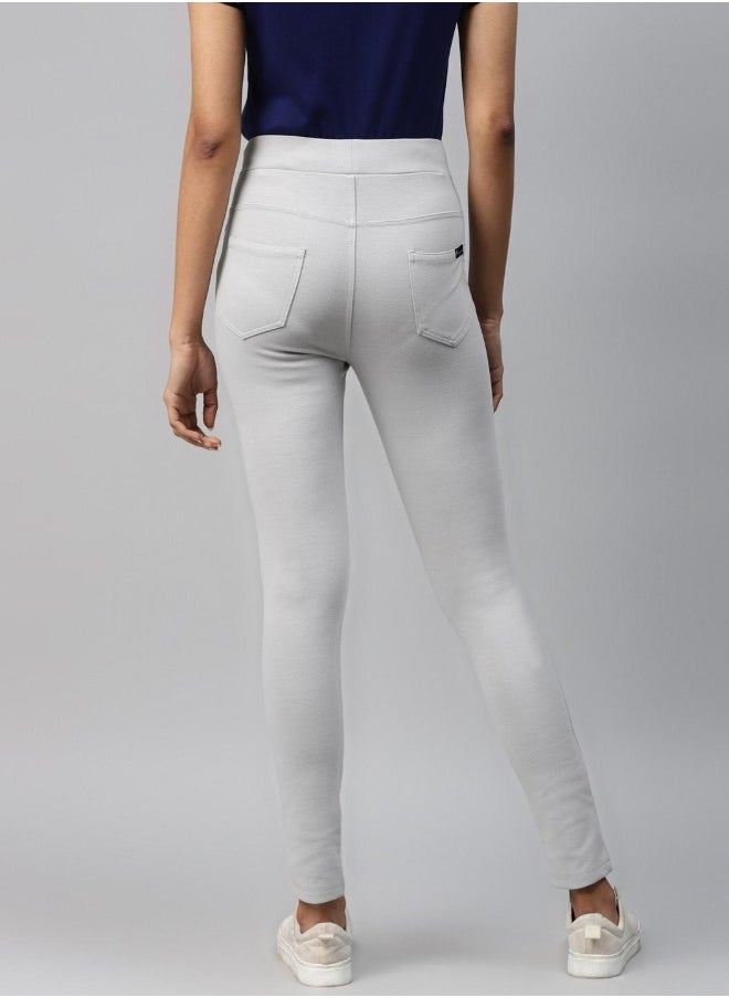 Hubberholme Grey Jeggings For Women  - Image 4