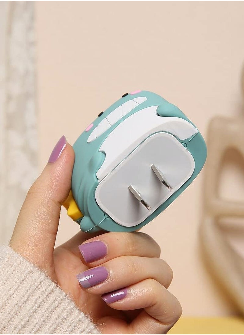 SYOSI 3D Cute Cartoon Series Fast Charger Protector for iPhone 18W 20W iPhone 14 13 12 11 Pro Max Fast Charging Cable Charger Head Protective Cover Cable Accessory Data Cable Protective Sleeve.  - Image 5