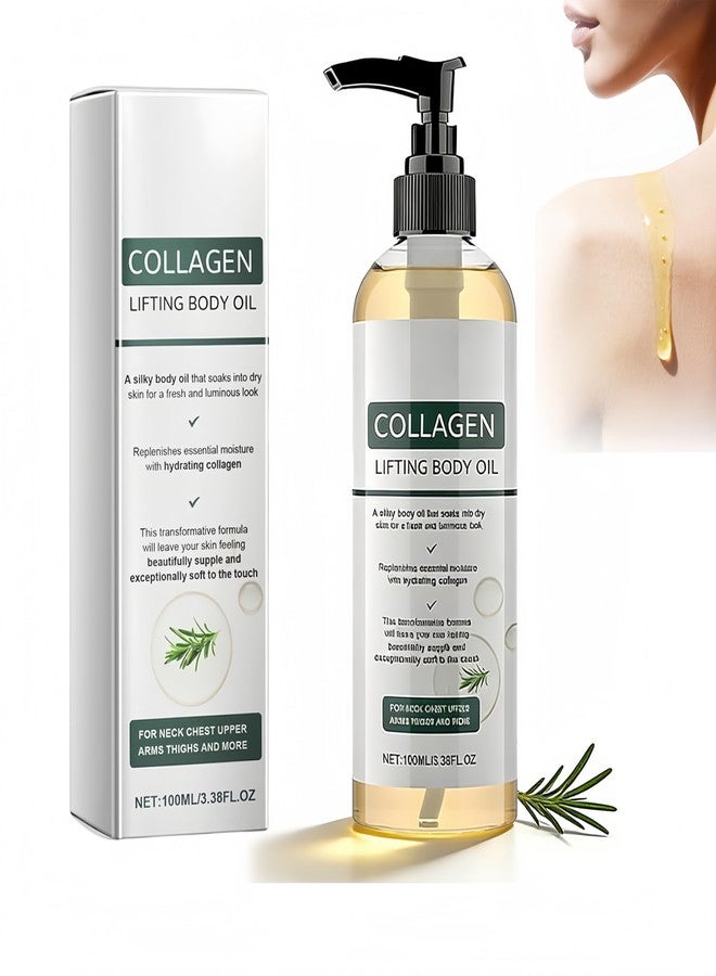 Kaminii Collagen Lifting Body Oil After Shower, Hydrating Collagen Oil For Body, Moisturizing Anti Aging for Women & Men, Helps Soften Appearance of Crepey Skin for All Skin Types-1PC - Image 1