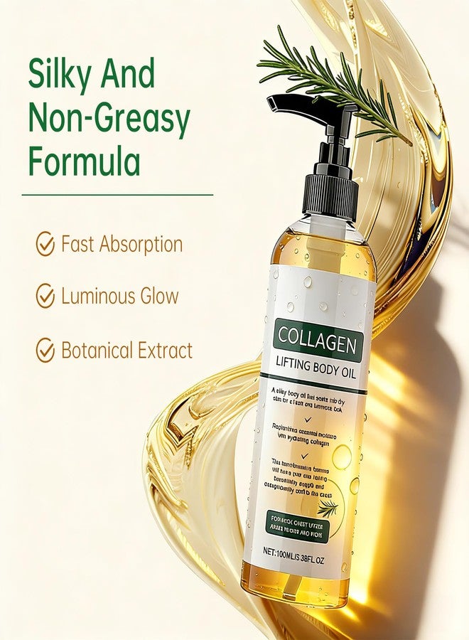 Kaminii Collagen Lifting Body Oil After Shower, Hydrating Collagen Oil For Body, Moisturizing Anti Aging for Women & Men, Helps Soften Appearance of Crepey Skin for All Skin Types-1PC - Image 2