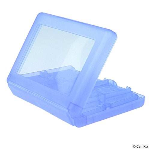 CamKix 2x Game Cases Compatible with Nintendo 3DS - Fits up to 44 Games, 4 SD Cards, 4 Micro SD/TF Cards and 4 Stylus Pens - Protective Storage System - Game Card Organizer - Red and Blue - Image 4