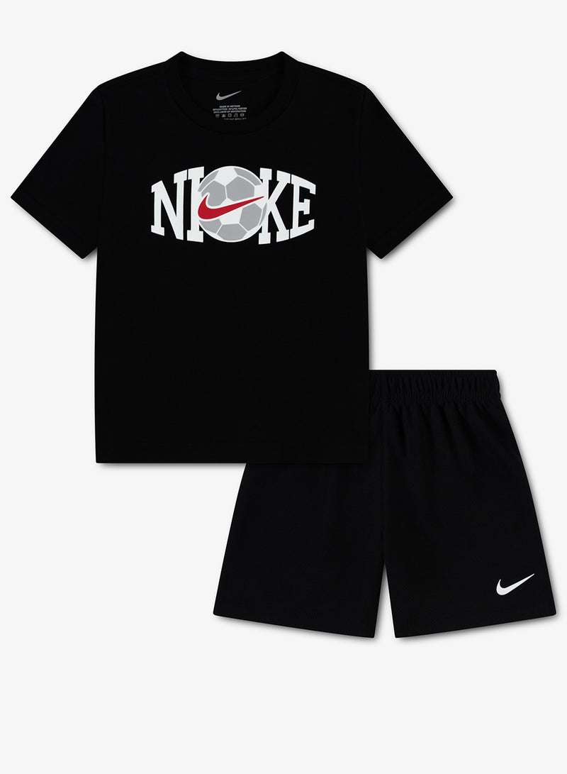 Nike Kids Soccer Graphic Shorts Set - Image 1