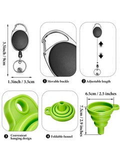 Silicone Travel Bottle Keychain Set, Includes Portable Hand Container oz Refillable Empty Bottles, Retractable Badge Holders, and Collapsible Funnel for Outdoor Sports - pzsku/Z25ADC82B3D06707DBDD6Z/45/_/1679975138/af5d0763-5f17-4327-976b-4e1980852f2a