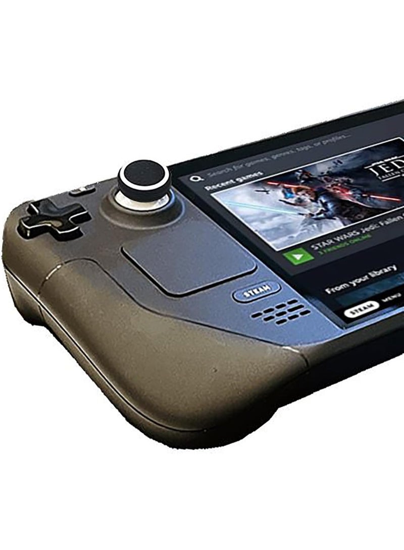 Analog Cover Compatible with Lenovo Legion Go, 4 Pieces Silicone Joystick Thumb Stick Grips Cap Cover Case Protective Case, Soft and Non-Slip – Black/Red+Black/White - Image 4