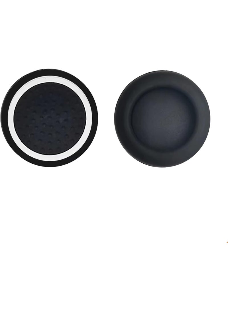 Analog Cover Compatible with Lenovo Legion Go, 4 Pieces Silicone Joystick Thumb Stick Grips Cap Cover Case Protective Case, Soft and Non-Slip – Black/Red+Black/White - Image 2
