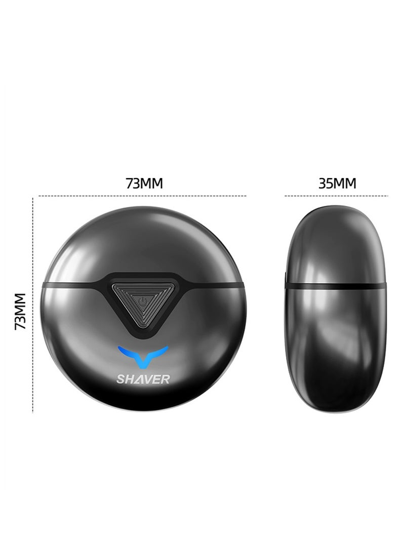 Generic Mini Electric Shaver, 2 Head Portable Shaver for Men, USB Electric Razor Rechargeable Shaving Wet and Dry with Fast Charging, Upgrade Magnetic Wireless Shaver Razor for Men (T1 Blue)  - Image 4