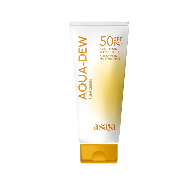 Asaya واقي شمس أسايا أكوا ديو SPF 50 PA حماية خفيفة من الأشعة الزرقاء مع مستخلص الأرز بدون أثر أبيض يمنع التسمير خفيف للغاية مقاوم للماء والعرق خالي من العطور لبشرة متجانسة ومتألقة للرجال والنساء للبشرة الدهنية والجافة والحساسة 50 مل - Image 1