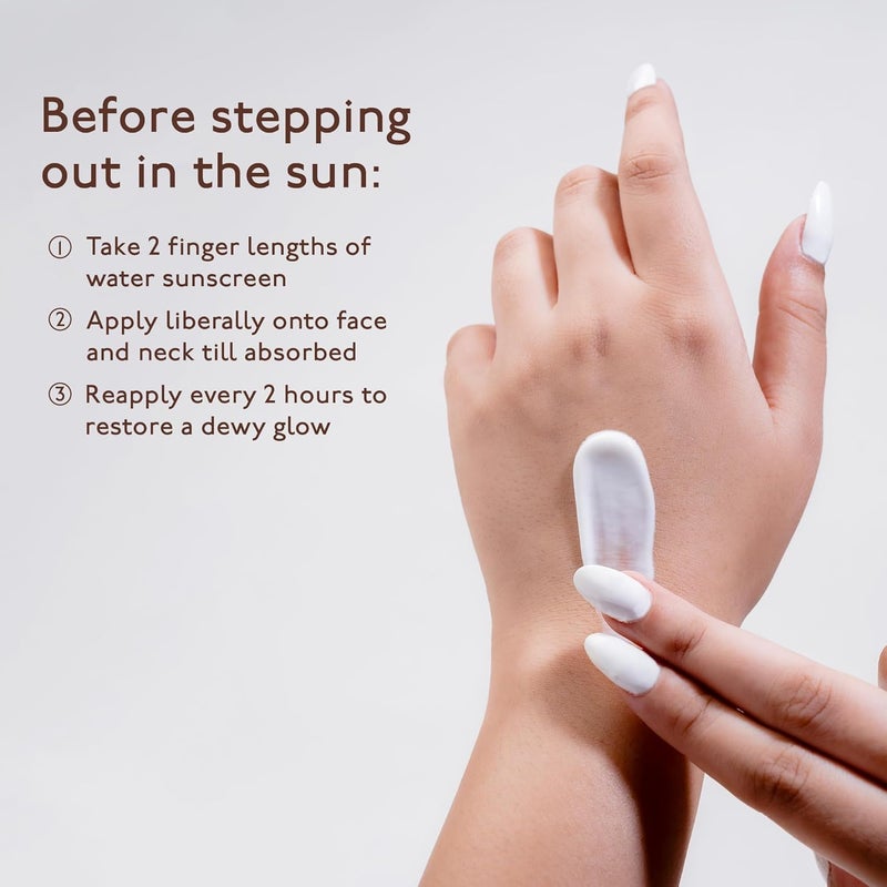 Asaya واقي شمس أسايا أكوا ديو SPF 50 PA حماية خفيفة من الأشعة الزرقاء مع مستخلص الأرز بدون أثر أبيض يمنع التسمير خفيف للغاية مقاوم للماء والعرق خالي من العطور لبشرة متجانسة ومتألقة للرجال والنساء للبشرة الدهنية والجافة والحساسة 50 مل - Image 5