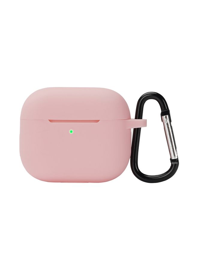 Raxoom Case Cover Wireless Earphone Silicone Protective Case with Hook for AirPods 3 Pink