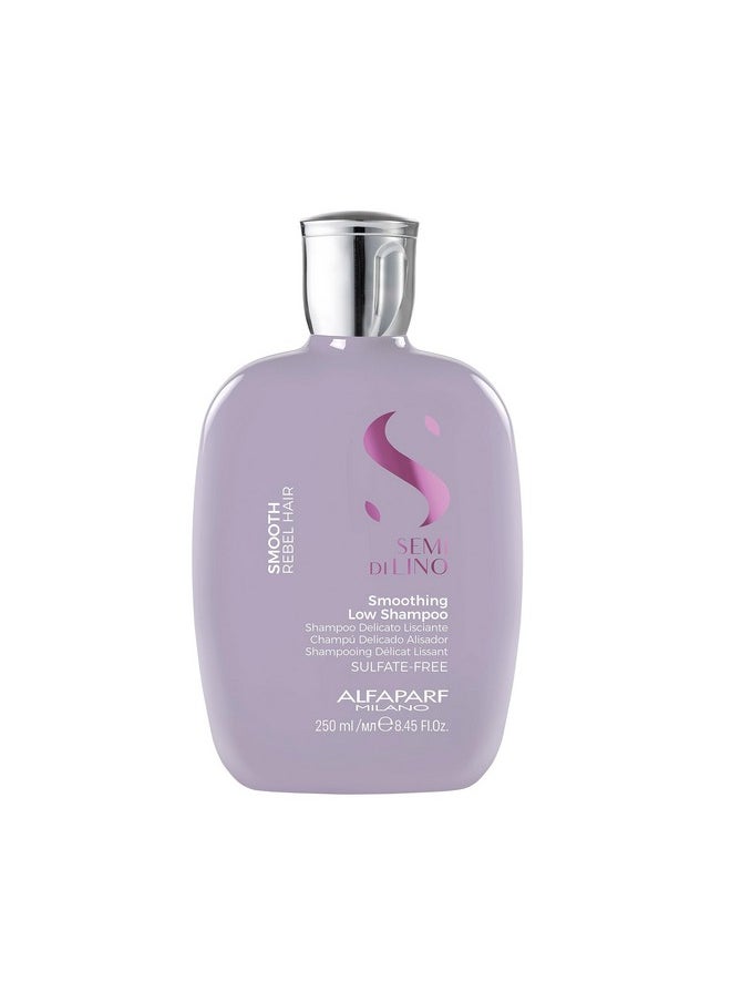 ALFAPARF MILANO Semi Di Lino Smooth Low Shampoo For Frizzy & Rebel Hair Sulfate Free Straightens Controls Hydrates Smoothes Unruly Hair 8.45 Fl Oz  - Image 2