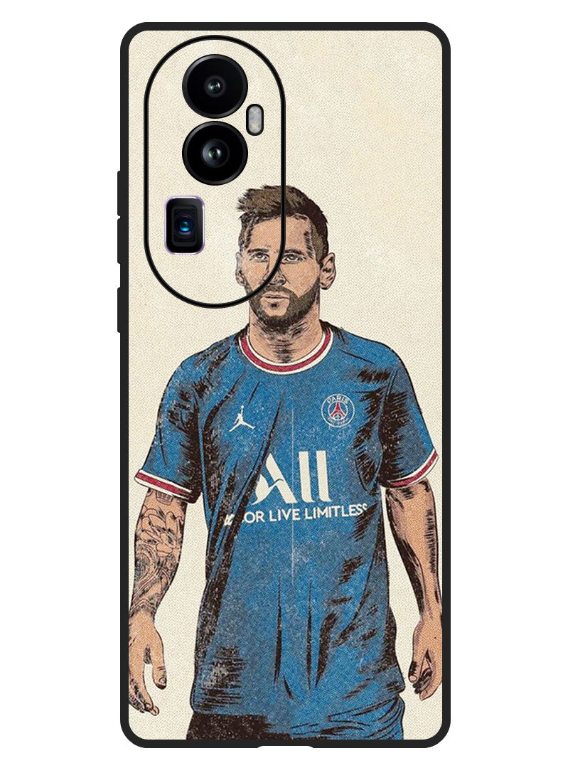 Theodor Protective Case Anti Scratch Shock Proof Bumper Cover For Oppo Reno 10 Pro Plus Messi - Image 1