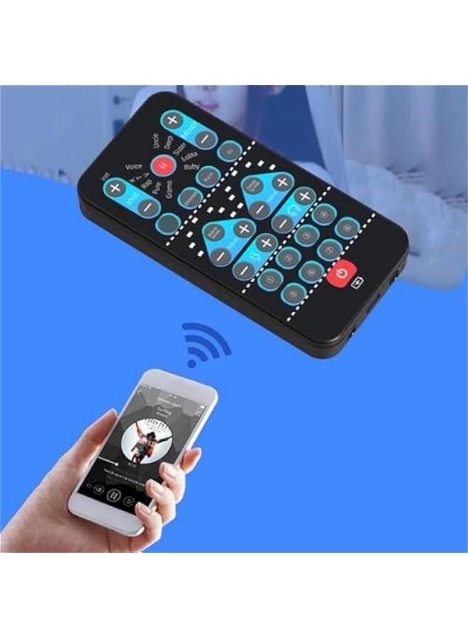 أنكوفو زي تنكري للصوت، مغير صوت اسود مع 8 مؤثرات صوتية للموبايل - Image 3