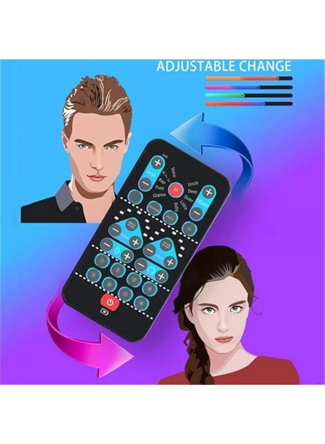 أنكوفو زي تنكري للصوت، مغير صوت اسود مع 8 مؤثرات صوتية للموبايل - Image 4