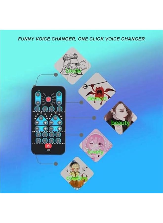 أنكوفو زي تنكري للصوت، مغير صوت اسود مع 8 مؤثرات صوتية للموبايل - Image 5