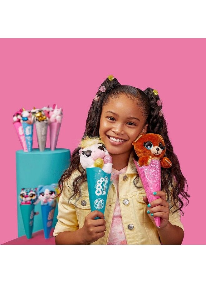 Rainbocorns Coco Surprise Fantasy Series 1 (3 Pack) Version 2 By Zuru Animal Plush Toys With Baby Collectible Surprise In Cone Animal Toy For Girls And Kids (Flamingo Poodle Lion)Multicolor  - Image 5