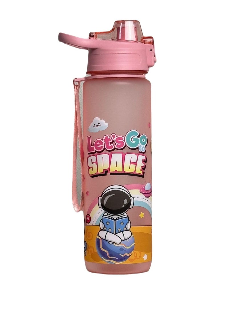 QSHOP - Qshop Space Bottle Leakproof Sports Water Bottle, Modern Durable Portable Drinking Bottle for Gym and Fitness with Stra , BPA , Premium Quality Bottle bottle - Image 1