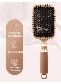 Super 3-Piece Hair Comb Set Scalp Massage Comb Set with Wide Tooth Comb and Grooming Comb  for Women Men and Kids Reduce Frizz and Massage Scalp Gold  - Image 3