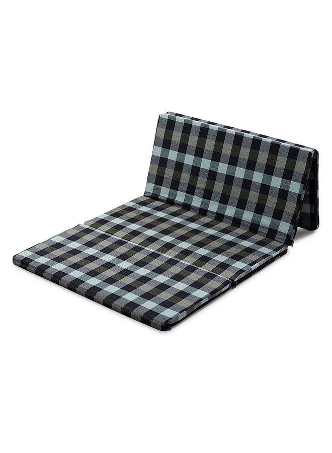 Status Contract 40 mm 4 Fold Single Size Foam Mattresses, Check Print, 182 X 88 Cms - Image 4