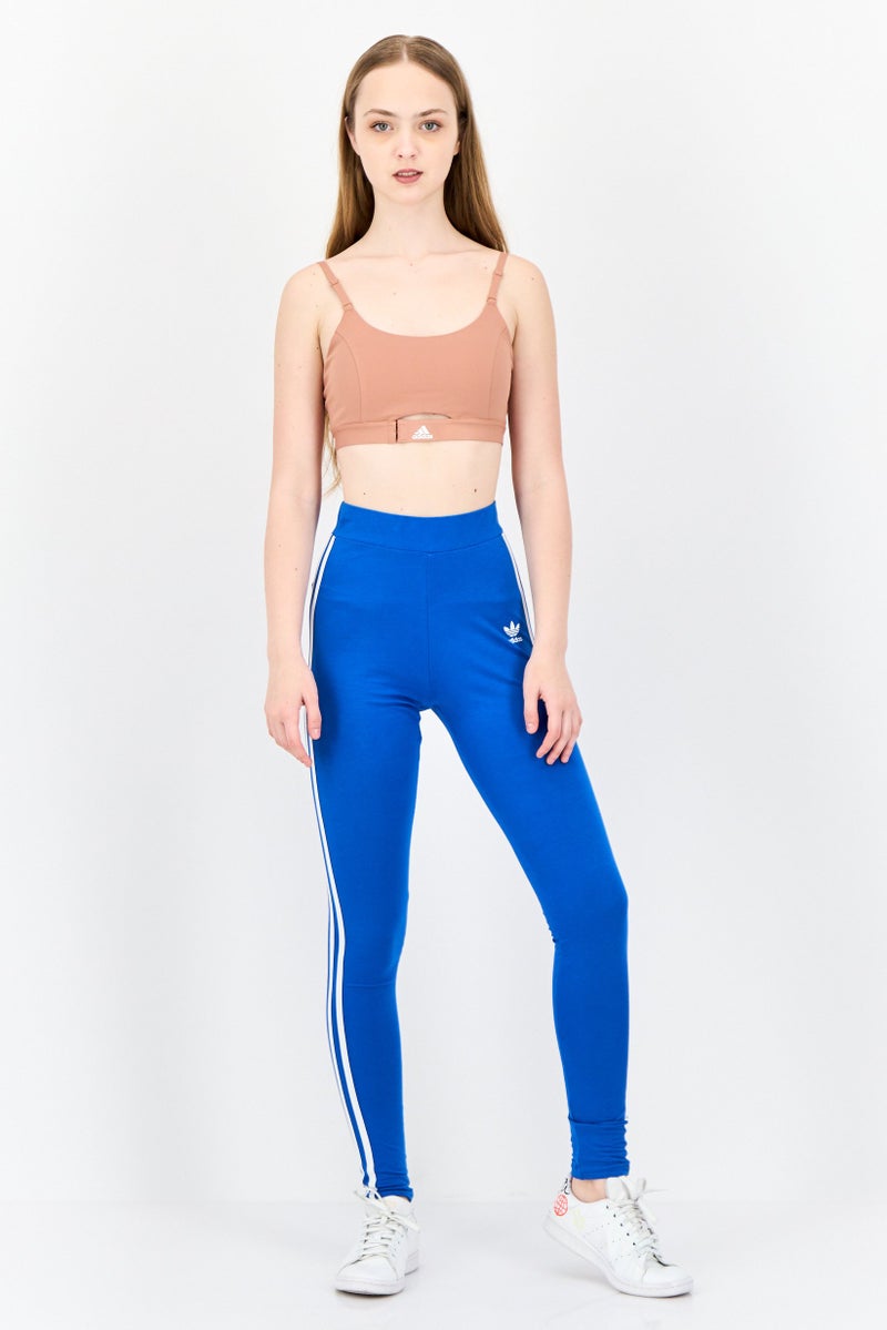 adidas Originals Women Sportswear Fit Outdoor Leggings, Blue/White  - Image 4