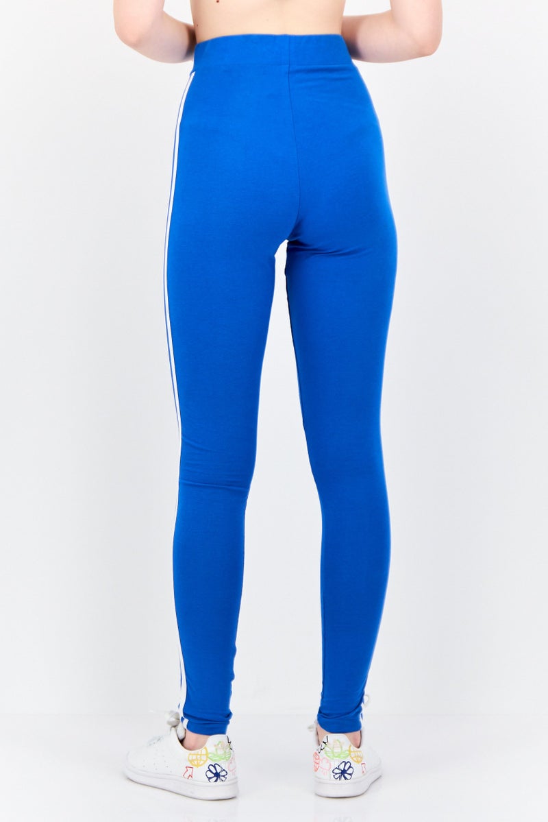 adidas Originals Women Sportswear Fit Outdoor Leggings, Blue/White  - Image 2