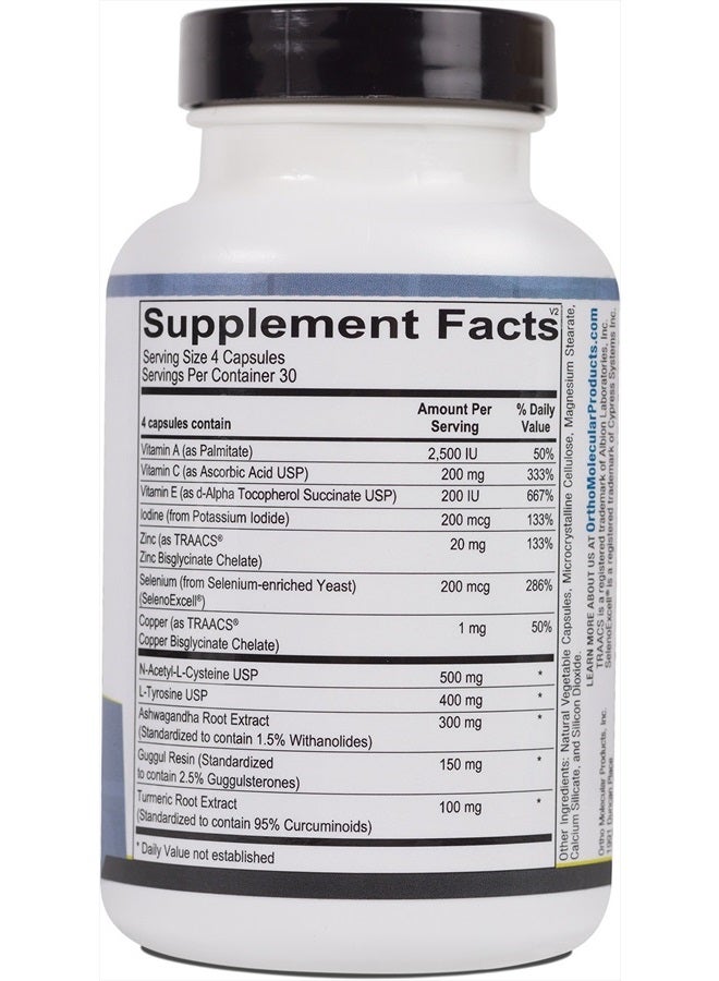 Ortho Molecular - Thyrotain - 120 Capsules - Image 2