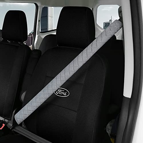 HighnessHwoo Extra Long Seatbelt Covers for Adults Kids Women & Men, Soft Car Seat Belt Strap Cushion for Sedan, SUV, Trucks, Shoulder Neck Chest Protector Pads, Auto Accessories, 1pc, Gray, 39.5in - Image 1