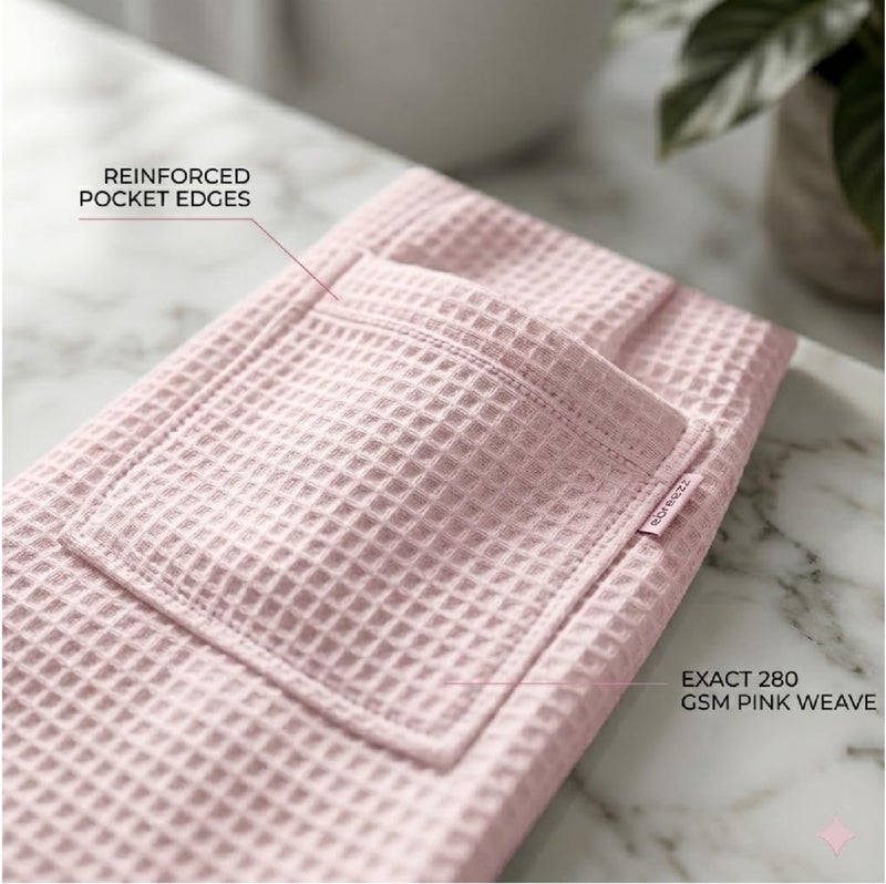 EBREEZZ Premium Waffle Cotton Bathrobe – 280 GSM - Image 3