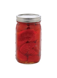 Ball 12-Piece Wide Mouth Glass Mason Jar with Airtight Lid Clear and Silver 946ml 67000  - Image 4