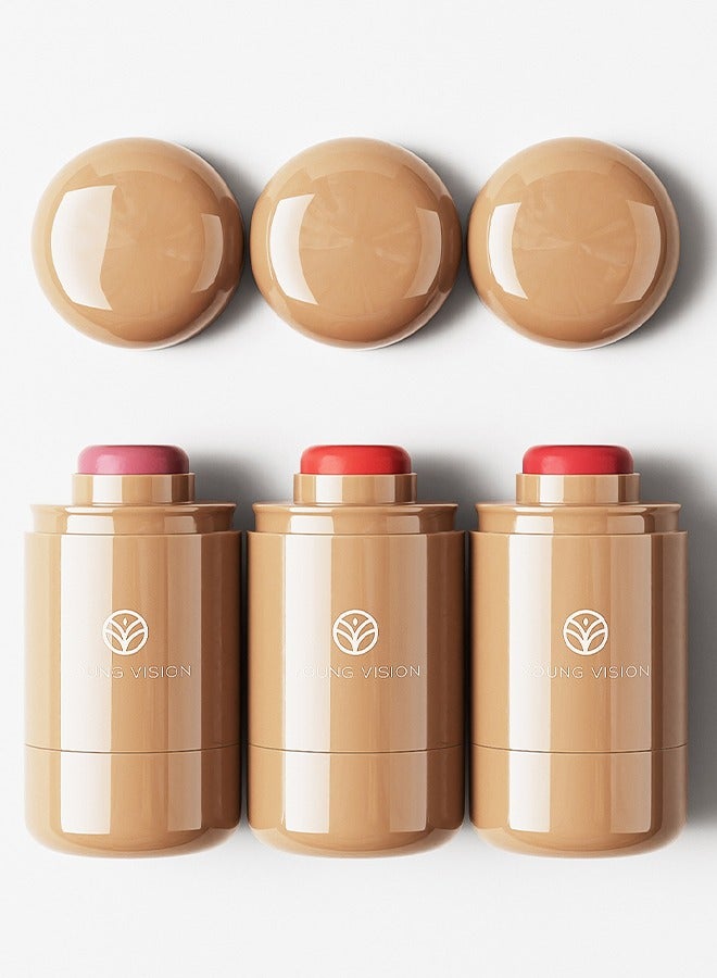 YOUNG VISION Pocket Blush 03, Long Lasting Smooth Lipstick Blush Stick, Matte Highly Chroma Blusher Paste, Waterproof Blusher Cream - 7.5G ﻿ - Image 2