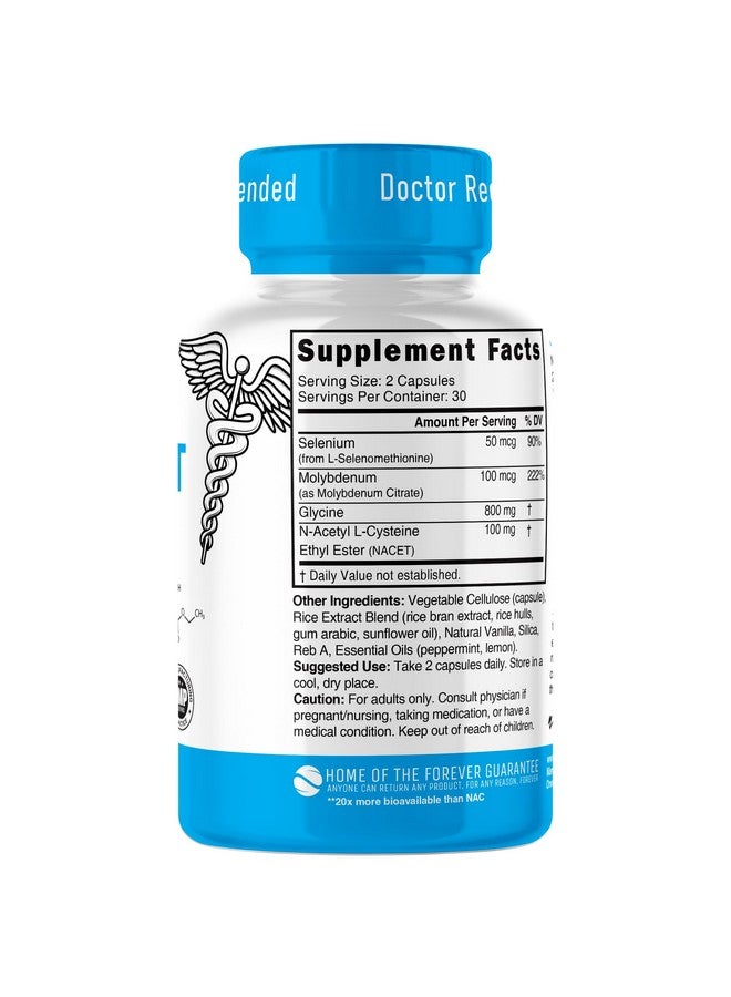 نايتشرز فوجنز مكمل GlyNAC-ET NAC، إستر إيثيل إن-أسيتيل سيستين - أكثر توفرًا حيويًا بعشرين مرة من GlyNAC - مكمل غذائي مضاد للشيخوخة، جلايسين وإستر إيثيل إن-أسيتيل سيستين، يعزز الجلوتاثيون (60 كبسولة) - Image 5