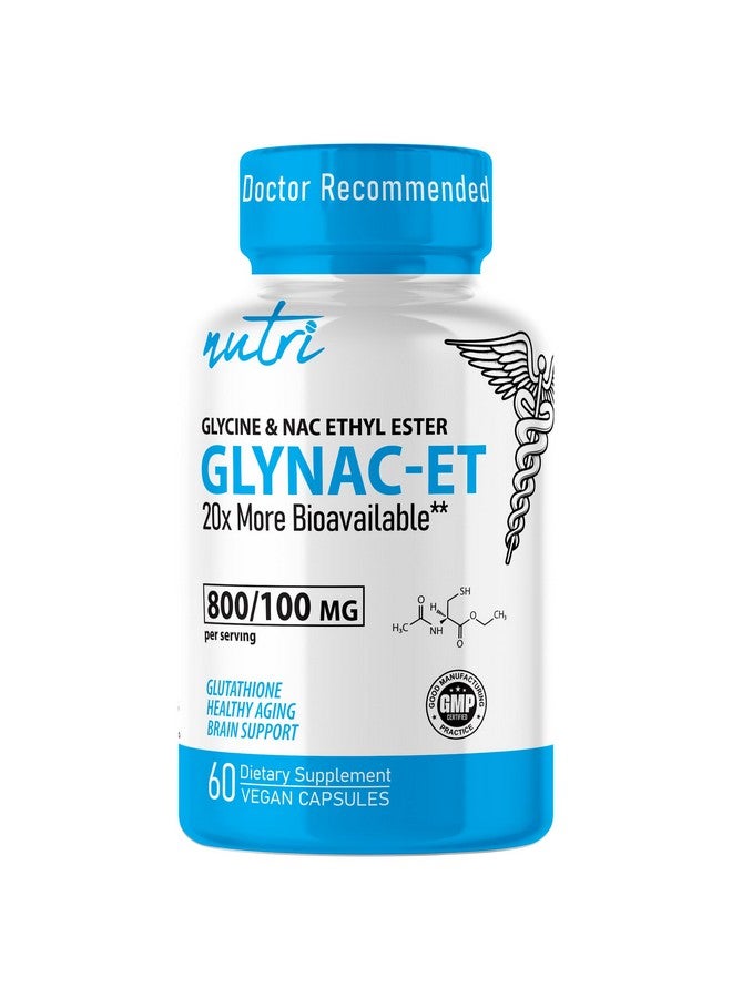 نايتشرز فوجنز مكمل GlyNAC-ET NAC، إستر إيثيل إن-أسيتيل سيستين - أكثر توفرًا حيويًا بعشرين مرة من GlyNAC - مكمل غذائي مضاد للشيخوخة، جلايسين وإستر إيثيل إن-أسيتيل سيستين، يعزز الجلوتاثيون (60 كبسولة) - Image 1