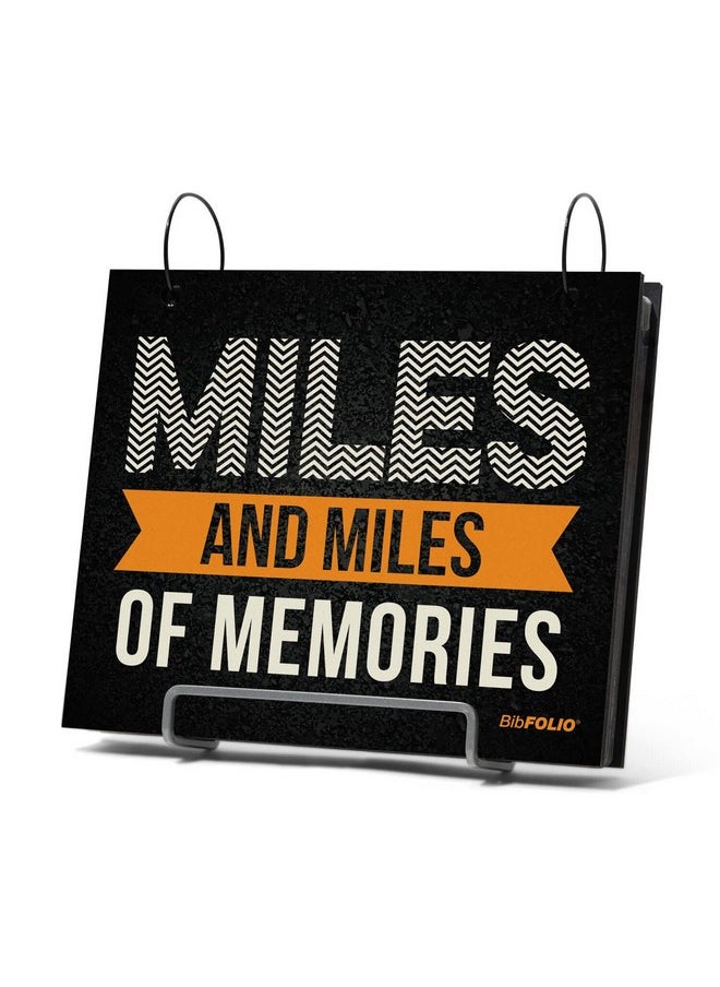 Gone For a Run - Bibfolio® Race Bib Album ; Bib Holder Miles Of Memories ; Black - Image 1