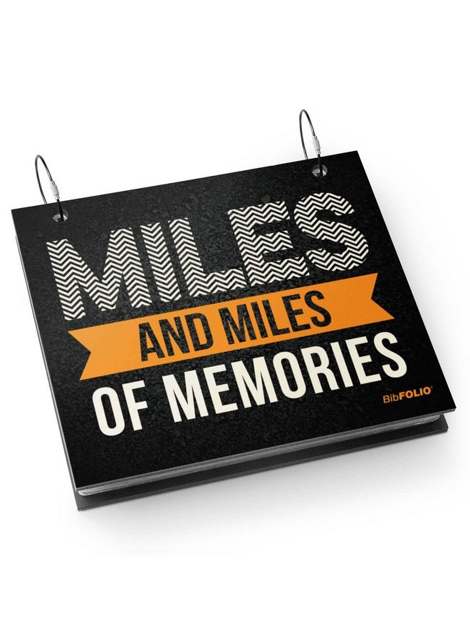 Gone For a Run - Bibfolio® Race Bib Album ; Bib Holder Miles Of Memories ; Black - Image 1