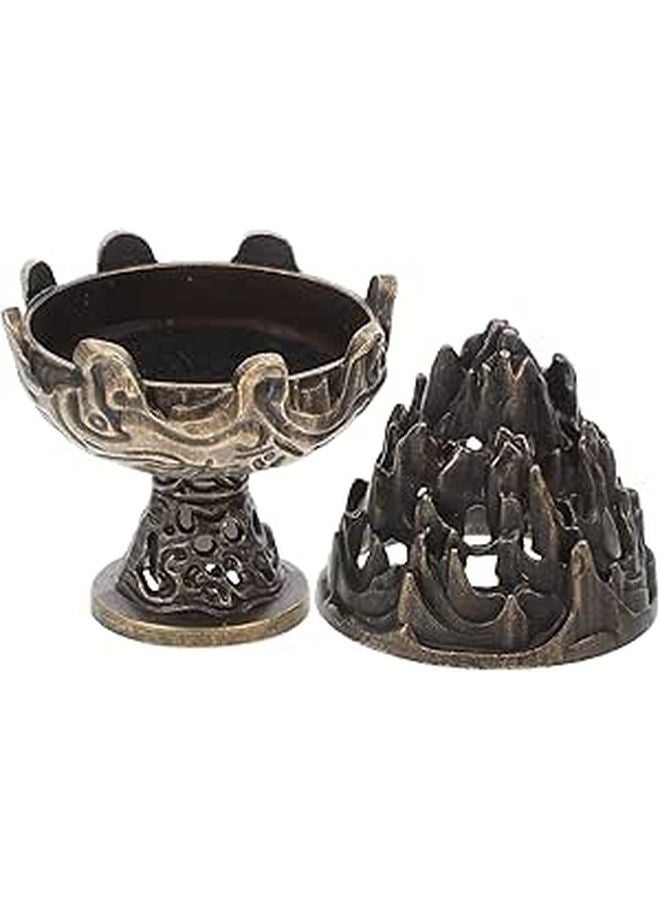 Small Mountain Shape Incense Burner Ash Catcher For Meditation Yoga Home Decor - Image 1