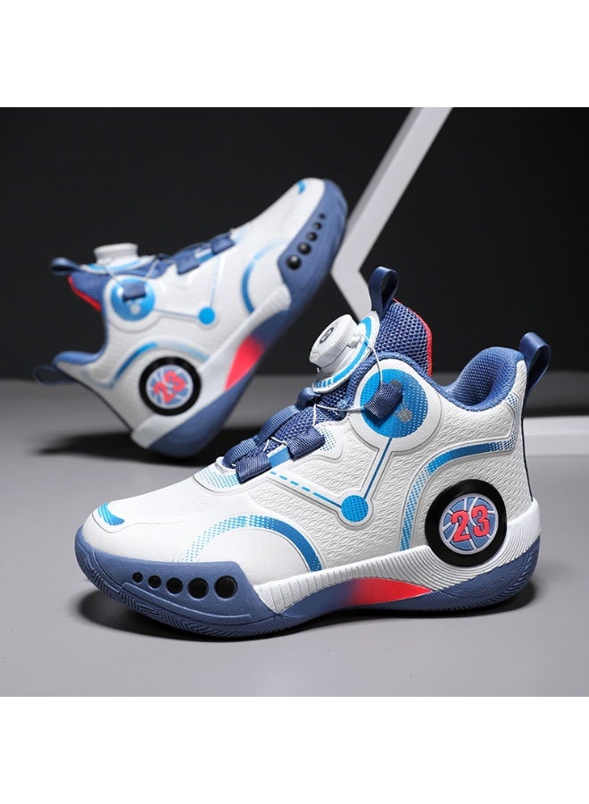 NIBEMINENT Children's Sneakers Kid's Adult Professional Practical Training Basketball Shoes Non-slip Shock-absorbing Running Sports Shoes - Image 1