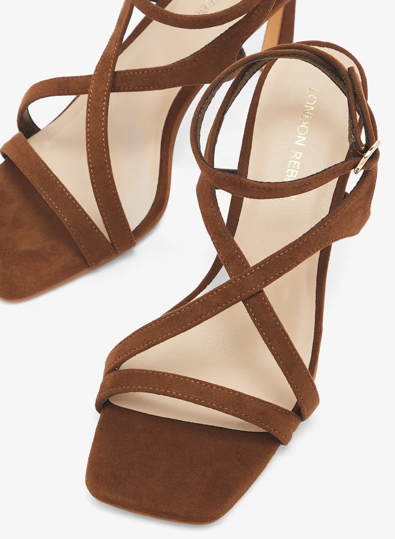 London Rebel  Elin Ankle Strap High-Heel Sandals for Women | Best Price UAE