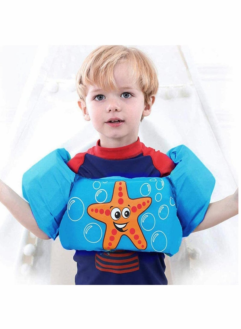 Swimming Arm Bands Float Vest  Swimming Float Vest, Swim Training Jacket, Arm Bands Kids for Girls and Boys 2-6 Year Old to Swim - Image 2