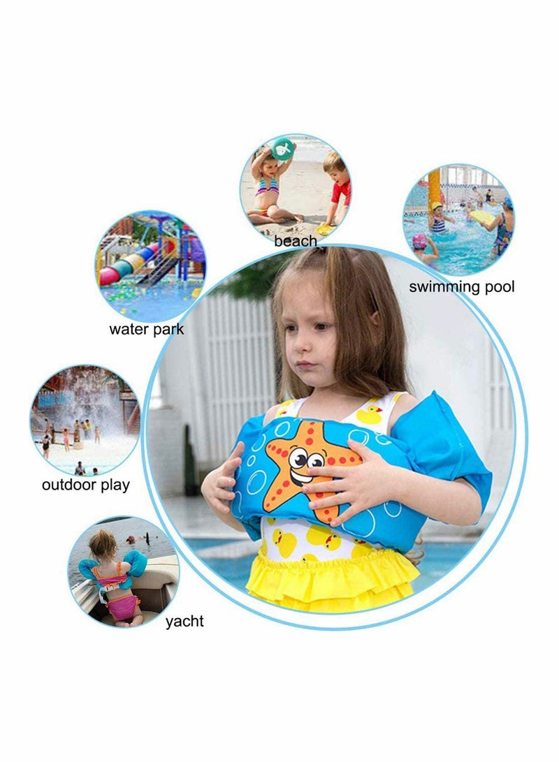 Swimming Arm Bands Float Vest  Swimming Float Vest, Swim Training Jacket, Arm Bands Kids for Girls and Boys 2-6 Year Old to Swim - Image 3