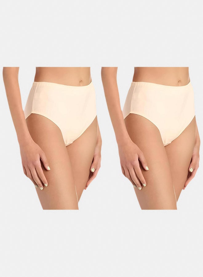 Dahab Cotton Set Of 2 Pieces Plain Brief For Women - Image 1