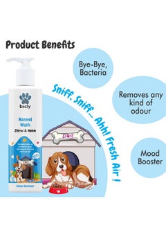Harrods Bscly Kennel Wash - Pet Area Cleaner - 200ML | All-Natural, Eco-Friendly Kennel & Floor Cleaner | Safe for Pets & Children | Multi-Surface & Odor Eliminator  - Image 3