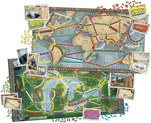 Asmodee Ticket to Ride Rails & Sails Board Game - Train Route-Building Strategy Game, Family Fun for Kids & Adults, Ages 10+, 2-5 Players, 90-120 Minute Playtime - Image 3
