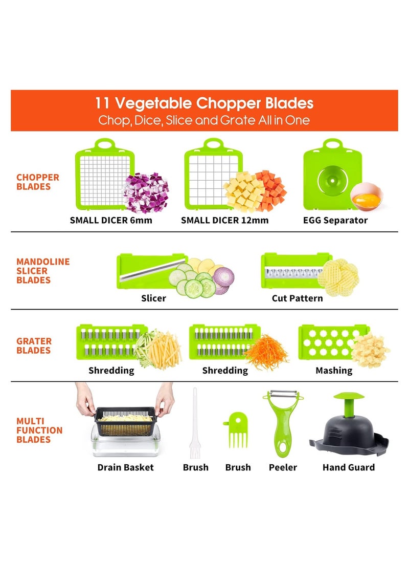 INFLUX Vegetable Chopper, Pro Onion Chopper, 14 in 1  - Image 3