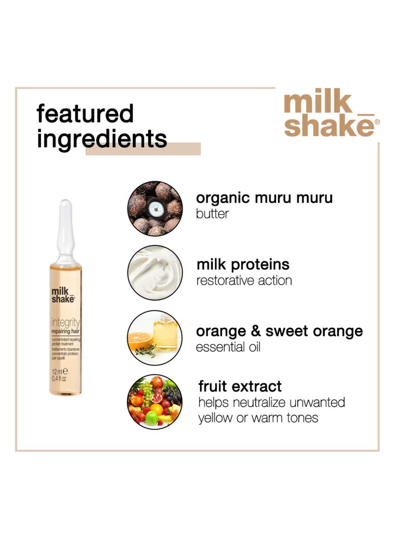 ميلك شيك مجموعة لوشن شعر انتيغرتي ريبيرنغ المرطب 8 انبوبة × 12 مل - Image 4