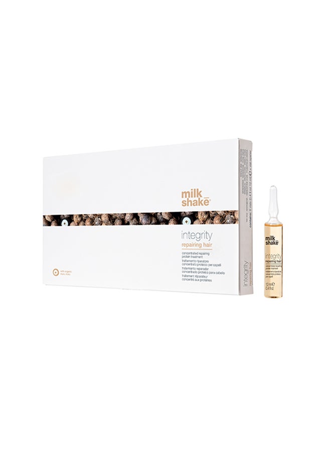 Milk Shake Intense Repairing Hair Lotion with Hydrolyzed Keratin & Muru Muru Butter - Restores & Strengthens Damaged Hair in a Single Application (8 vials x 12 ml) - Image 1