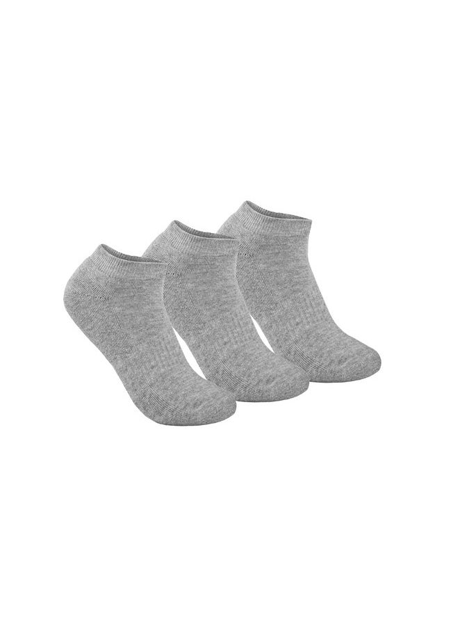 STITCH STITCH Women's Pack of 3 Half Terry Ankle Casual Socks 